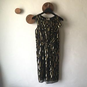 Milly Gold Drop Sheath Dress (Size 0)